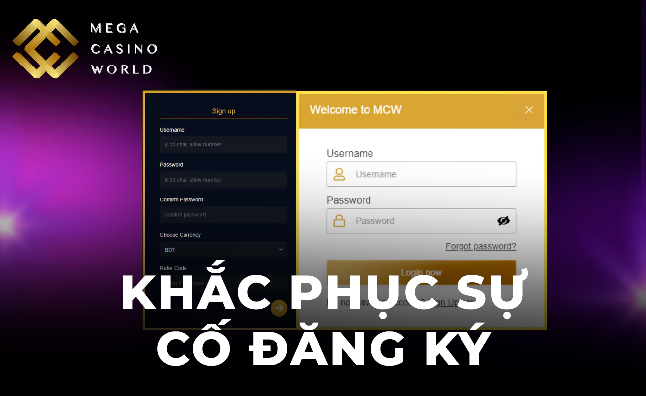 Cách khắc phục sự cố khi đăng ký và đăng nhập